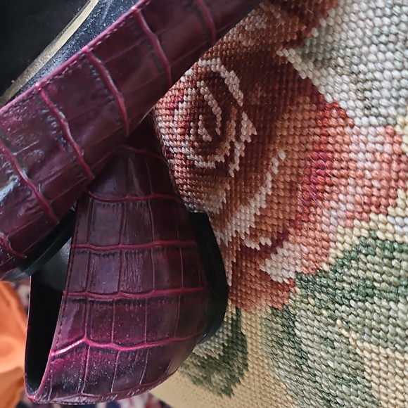 Super Fun Wine Colored Flats Medium Width - Picture 3 of 4